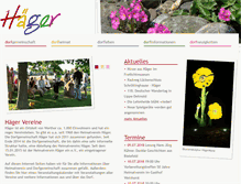 Tablet Screenshot of dorfgemeinschaft-haeger.de
